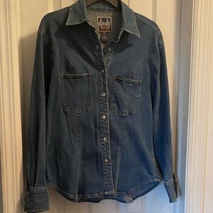 Harley-Davidson Blue Button Down Shirt